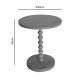 260-000016 Βοηθητικό τραπέζι Sylar pakoworld φυσικό Φ40x48εκ