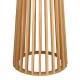 260-000022 Βοηθητικό τραπέζι Fugol pakoworld mdf φυσικό Φ60x105εκ