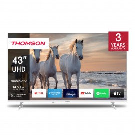 Thomson 43UA5S13W Android TV 43" UHD White F