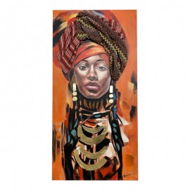301-000005 Πίνακας σε καμβά Afro Inart 70x3x140εκ