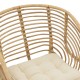 309-000004 Πολυθρόνα Diane Inart φυσικό ξύλο με μαξιλάρι 71x46x80εκ