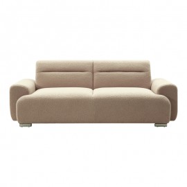 074-000034 Kαναπές τριθέσιος Harmonious pakoworld μπουκλέ μπεζ 223x42x114εκ