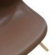 271-000014 Καρέκλα Julita pakoworld PP καφέ-φυσικό πόδι 46x50x82εκ