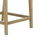 228-000040 Καρέκλα Amalfi pakoworld μασίφ ξύλο ακακίας-μπεζ ύφασμα 59x63.5x104.9εκ