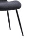 101-000085 Καρέκλα Fersity pakoworld ύφασμα ανθρακί-πόδι μέταλλο μαύρο 48x56.5x85.5εκ