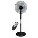 Rohnson R-869 Ανεμιστήρας Ορθοστάτης Μαύρος 45W Διαμέτρου 40cm με Τηλεχειριστήριο 5202561508826