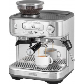 Sencor SES 6050SS Αυτόματη Μηχανή Espresso 1700W Πίεσης 15bar για Cappuccino με Μύλο Άλεσης Ασημί