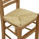 200-000741 Καρέκλα καφενείου με ψάθα Ronson-Charchie pakoworld καρυδί ξύλο 42x40x89εκ