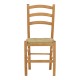 200-000746 Καρέκλα καφενείου με ψάθα Marf-Charchie pakoworld μασίφ ξύλο οξιάς λούστρο καρυδί 41x42x92εκ