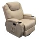 0051.AR29BG Chandler πολυθρόνα relax massage θερμαινόμενη περιστρεφόμενη 84x92x109εκ.  Μπεζ ύφασμα  Γκρι 84x92εκ. Ύψος ΅:109εκ.