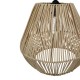 313-000033 Φωτιστικό οροφής Lilabel Inart ψάθινο λευκό Φ25x84εκ