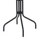 130-000059 Τραπέζι Vergo pakoworld μαύρο μέταλλο Φ60x70εκ