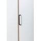 0181.GM97 Erwan ντουλάπα με 4 πόρτες 133x52x195εκ. Natural chestnut / White  Natural chestnut / Λευκό 133x52εκ. Ύψος : 195εκ.