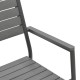 152-000035 Πολυθρόνα Uplift pakoworld αλουμίνιο ανθρακί- plywood γκρι 60x56.3x89εκ