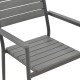 152-000035 Πολυθρόνα Uplift pakoworld αλουμίνιο ανθρακί- plywood γκρι 60x56.3x89εκ