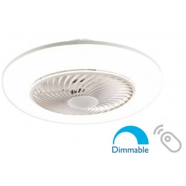Lineme Cierzo 02-00178 Ανεμιστήρας Οροφής 55cm με Φως και Τηλεχειριστήριο Λευκός