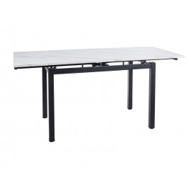 80-3600 STÓŁ GD017 BIAŁY EFEKT MARMURU/CZARNY MAT 110(170)x74