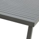 288-000007 Τραπέζι Kliton  pakoworld αλουμινίου ανθρακί 150x80x74εκ