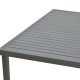 288-000007 Τραπέζι Kliton  pakoworld αλουμινίου ανθρακί 150x80x74εκ