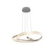 6101-Chrome Inlight Κρεμαστό φωτιστικό LED 40W 3CCT (by switch on base)  σε χρώμιο D:60cm (6101-Chrome)