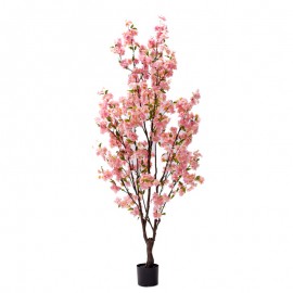 316-000029 Διακοσμητικό φυτό Peach flower I σε γλάστρα Inart ροζ pp Υ170εκ