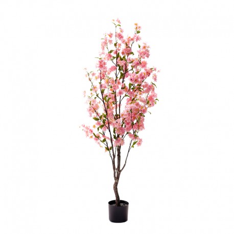 316-000028 Διακοσμητικό φυτό Peach flower σε γλάστρα Inart ροζ pp Υ140εκ