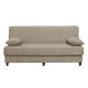 328-000022 Καναπές-κρεβάτι με αποθηκευτικό χώρο τριθέσιος Romina pakoworld κρεμ ύφασμα 190x85x90εκ