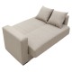 328-000012 Καναπές-κρεβάτι με αποθηκευτικό χώρο διθέσιος Vox pakoworld κρεμ ύφασμα 155x85x80εκ