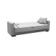 328-000008 Καναπές-κρεβάτι με αποθηκευτικό χώρο τριθέσιος Vox pakoworld κρεμ ύφασμα 215x85x80εκ