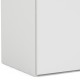 0181.TV05 Space ντουλάπα με 2 πόρτες 77,6x49,5x175,4εκ. Λευκό  Λευκό  77,6x49,5cm. Height : 175,4cm
Διαστάσεις ραφιού : 75,15x39