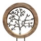 312-000009 Επιτραπέζιο διακοσμητικό δέντρο Krom Inart φυσικό μάνγκο ξύλο-αλουμίνιο 30.5x9x44εκ