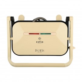 06-19150 ESTIA ΤΟΣΤΙΕΡΑ IVORIS 2 ΘΕΣΕΩΝ 1300w ΜΕ ΑΝΤΙΚΟΛΛΗΤΙΚΕΣ ΠΛΑΚΕΣ
