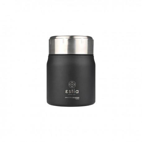 01-21658 ESTIA ΘΕΡΜΟΣ LUNCH POT SAVE THE AEGEAN 0.5lt MIDNIGHT BLACK