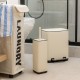 02-20989 ESTIA ΧΑΡΤΟΔΟΧΕΙΟ ΜΠΑΝΙΟΥ CUBIC SOFT CLOSE 6lt IVORY