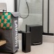 02-20941 ESTIA ΧΑΡΤΟΔΟΧΕΙΟ ΜΠΑΝΙΟΥ CUBIC SOFT CLOSE 6lt ΜΑΥΡΟ