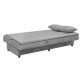 328-000026 Καναπές-κρεβάτι με αποθηκευτικό χώρο τριθέσιος Romina pakoworld μαύρο ύφασμα 190x85x90εκ