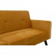 035-000018 Καναπές γωνία-κρεβάτι με υποπόδιο Dream pakoworld κίτρινο βελούδο 209x157x80εκ