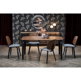 60-29339 PEDRO table walnut / black