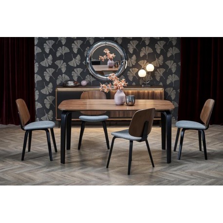 60-29339 PEDRO table walnut / black