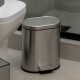 02-21412 ESTIA ΧΑΡΤΟΔΟΧΕΙΟ ΜΠΑΝΙΟΥ OVOID SOFT CLOSE 6lt ΙΝΟΞ
