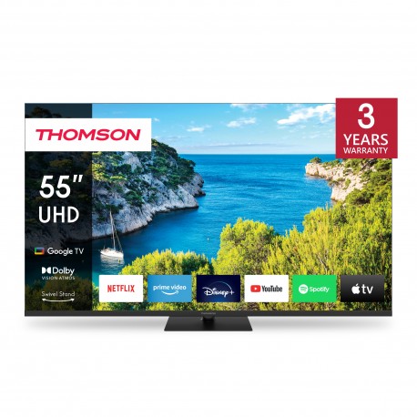 Thomson 55UG5C14 Smart Τηλεόραση 55" Google Tv 4K UHD QLED  HDR (2024) F