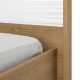 0041.GM59 Otello κρεβάτι διπλό 180x93x204εκ. ( για στρώμα 160x200εκ.) Helvezia Oak / Λευκό  Helvezia Oak / Λευκό γυαλιστερό 180x