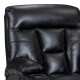 269-000010 Πολυθρόνα relax με μηχανισμό massage Terpsi pakoworld μαύρο PU 80x94x102εκ