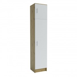 GR-STEPHANI2D Ντουλάπα Stephani Δρυς-Λευκό 40x36x200cm