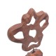 315-000022 Επιτραπέζιο διακοσμητικό Strab Inart φυσικό ξύλο teak-μέταλλο 49x15x70εκ