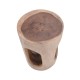 315-000012 Σκαμπό Ramont Inart φυσικό μασίφ ξύλο suar 30x30x45εκ