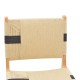 263-000036 Καρέκλα Julien pakoworld rubberwood και επένδυση με σχοινί σε φυσικό-μαύρο χρώμα 61x54x85εκ
