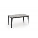 60-29241 FELIX extension table, grey marble / black