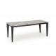 60-29241 FELIX extension table, grey marble / black