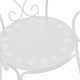 308-000006 Πολυθρόνα Monasty pakoworld στοιβαζόμενη λευκό μέταλλο 49x55x90εκ